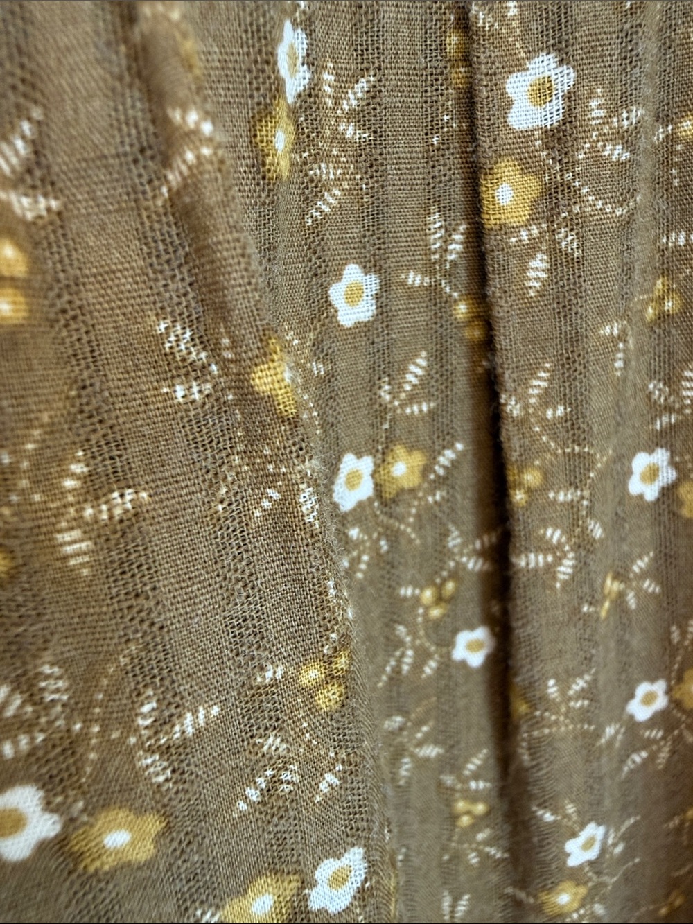 Madewell Womeny Olive Floral Tiered Dress - Picture 4 of 5